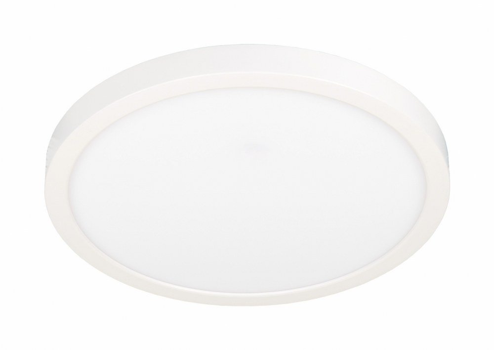 Jesco Lighting-CM409RA-12R-120V-SW3-WH-22W 3CCT LED Round Slim Trim Flush Mount-1 Inches Tall and 12 Inches Wide