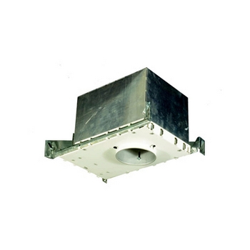 Jesco Lighting-LV4000ICA-12.25 Inch Low Voltage Airtight IC Housing For New Construction   Silver Finish
