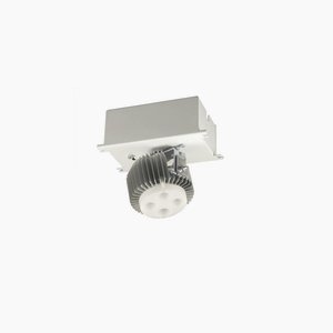 Jesco Lighting-ML411LU101230W-One Light Housing and Trim Unit   Aluminum/White Finish