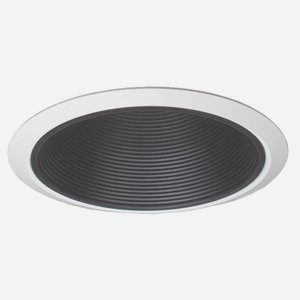 Jesco Lighting-RLT-803-240-T-BK-Accessory - 8 Inch Step Baffle Trim   Black Finish