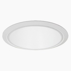 Jesco Lighting-RLT-803-240-T-WH-Accessory - 8 Inch Step Baffle Trim   White Finish