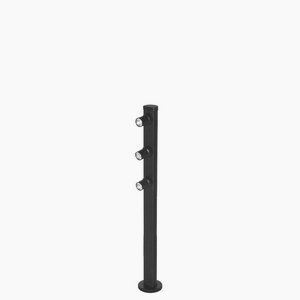 Jesco Lighting-SD105CC102530-B-Mizar - 10 Inch Vertical Pole   Black Finish