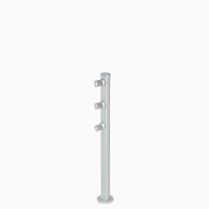 Jesco Lighting-SD105CC102530-S-Mizar - 10 Inch Vertical Pole   Silver Finish