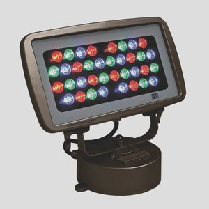 Jesco Lighting-WWB1436PP30RGBZ-WWB Series - 40W 36 LED Outdoor Wall Washer with Plug and Play - 30 Beam Angle Bronze Multi Color 5000 White Color Output