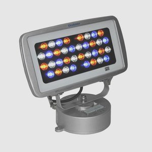 Jesco Lighting-WWB1436PP30RGBA-WWB Series - 40W 36 LED Outdoor Wall Washer with Plug and Play - 30 Beam Angle Aluminum Multi Color 5000 White Color Output