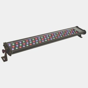 Jesco Lighting-WWT48180HW30W30Z-WWT Series - 48 Inch 176W 72 LED Outdoor Hard Wire Wall Washer - 30 Beam Angle Bronze White 5000 White Color Output