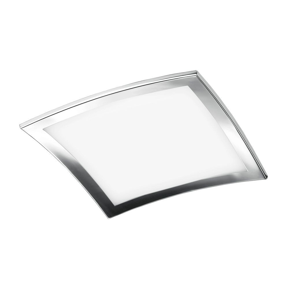 Jesco Lighting-CTC609L-Sui - Four Light Large Flush Mount Chrome Finish with Frosted Glass