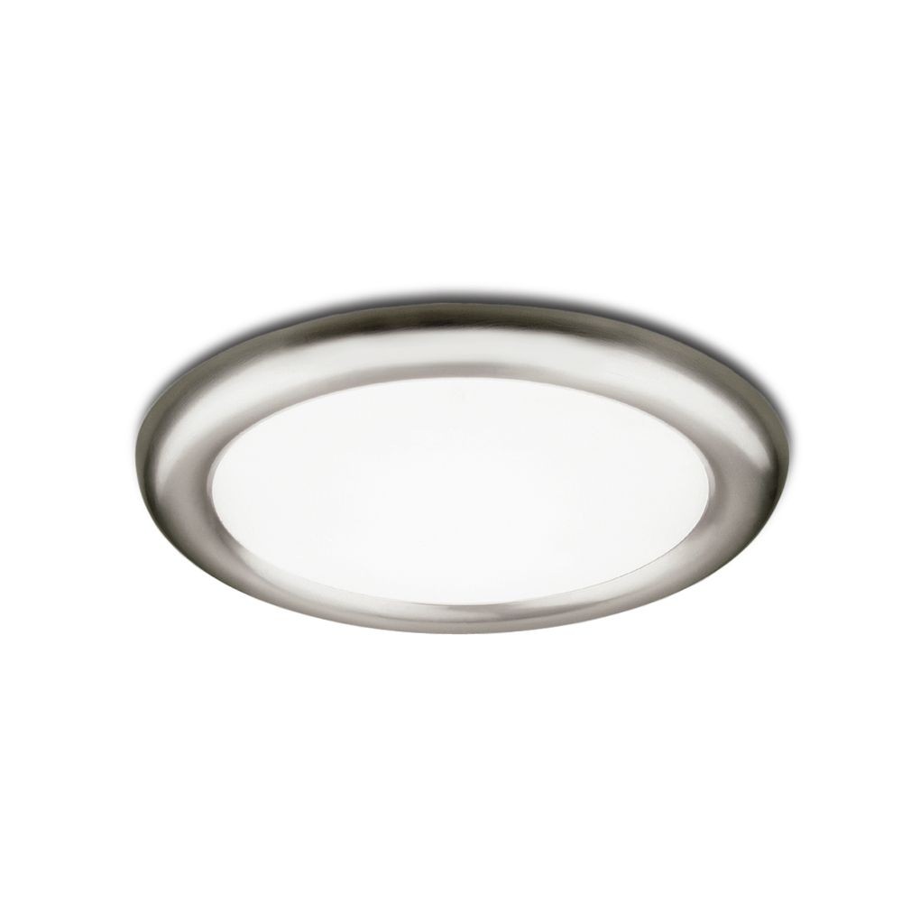 Jesco Lighting-CW645L-Cosmic - One Light Flush Mount Satin Nickel Finish with Frosted Glass