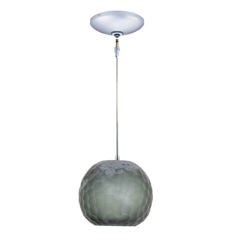 Jesco Lighting-KIT-QAP409-SMCH-Envisage VI - One Light Low Volt Pendant with Canopy Kit   Chrome Finish with Smoke Glass