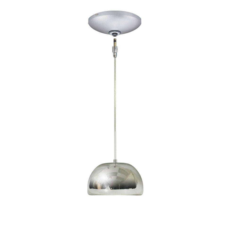 Jesco Lighting-KIT-QAP501-CHSN-Envisage VI - One Light Low Voltage 50W Pendant with Canopy Kit Satin Nickel Chrome Satin Nickel Finish with Purple Glass