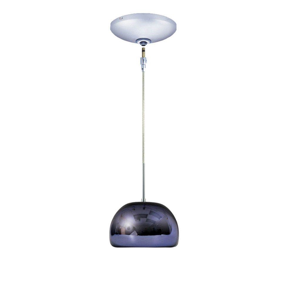 Jesco Lighting-KIT-QAP501-PUCH-Envisage VI - One Light Low Voltage 50W Pendant with Canopy Kit   Chrome Finish with Purple Glass