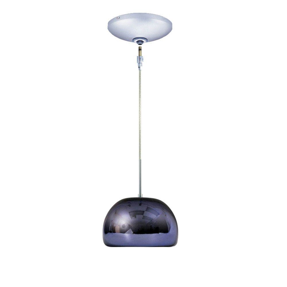 Jesco Lighting-KIT-QAP502-PUCH-Envisage VI - One Light 5 Inch Low Voltage Pendant with Canopy Kit   Chrome Finish with Purple Glass