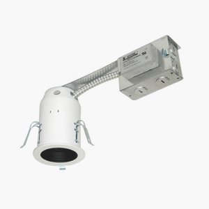 Jesco Lighting-LV3001R-E-Accessory - 3 Inch Low-Voltage Non-Ic Housing For Remodel   Silver Finish