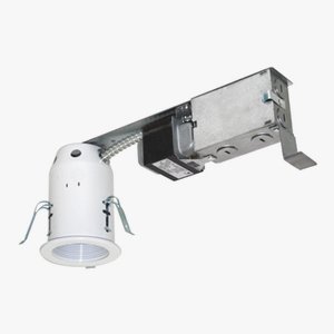 Jesco Lighting-LV3001R-Accessory - 3 Inch Low-Voltage Non-Ic Housing For Remodel   Silver Finish