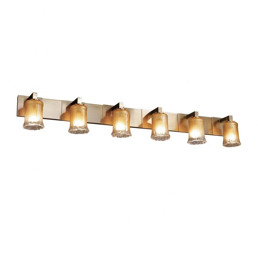 Justice Design Group Veneto Luce 2-Light Bath Bar Antique Brass Finish with Amber Venetian Glass Shade Justice Design Group Veneto Luce 2-Light Bath Bar Antique Brass Finish with Amber Venetian Glass Shade