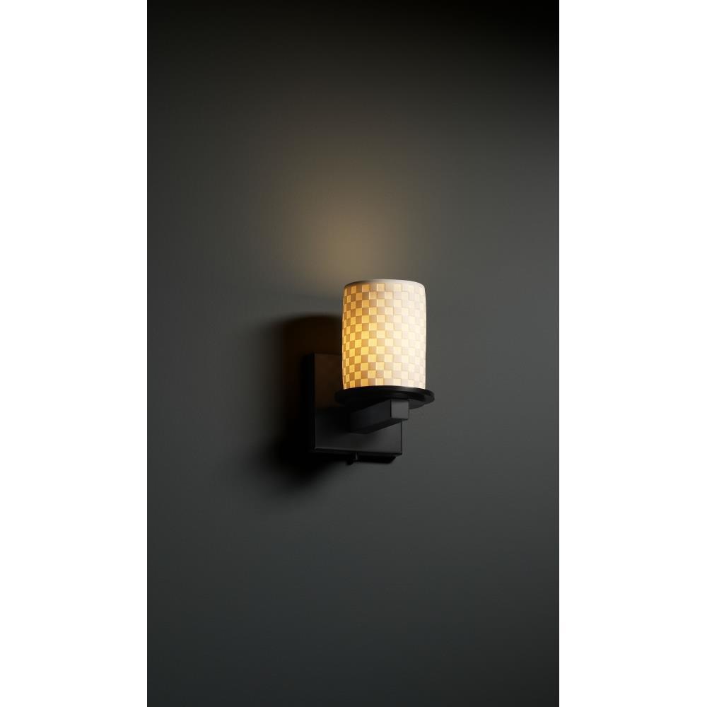 Justice Design Group POR-8771-10-WFAL-CROM Limoges Collection Dakota 1-Light Wall Sconce Justice Design Group POR-8771-10-WFAL-CROM Limoges Collection Dakota 1-Light Wall Sconce