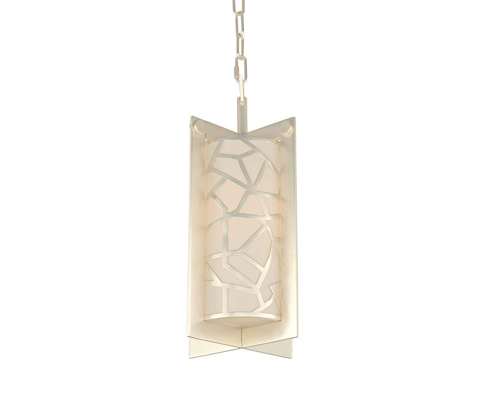 Kalco Lighting-303550RS-Miramar - One Light Mini Pendant   Rose Silver Finish with Opal White Glass