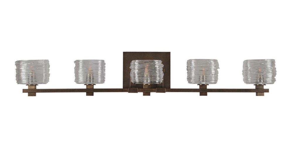 Kalco Lighting-312135VBZ-Clearwater - Five Light Bath Vanity   Clearwater - Five Light Bath Vanity