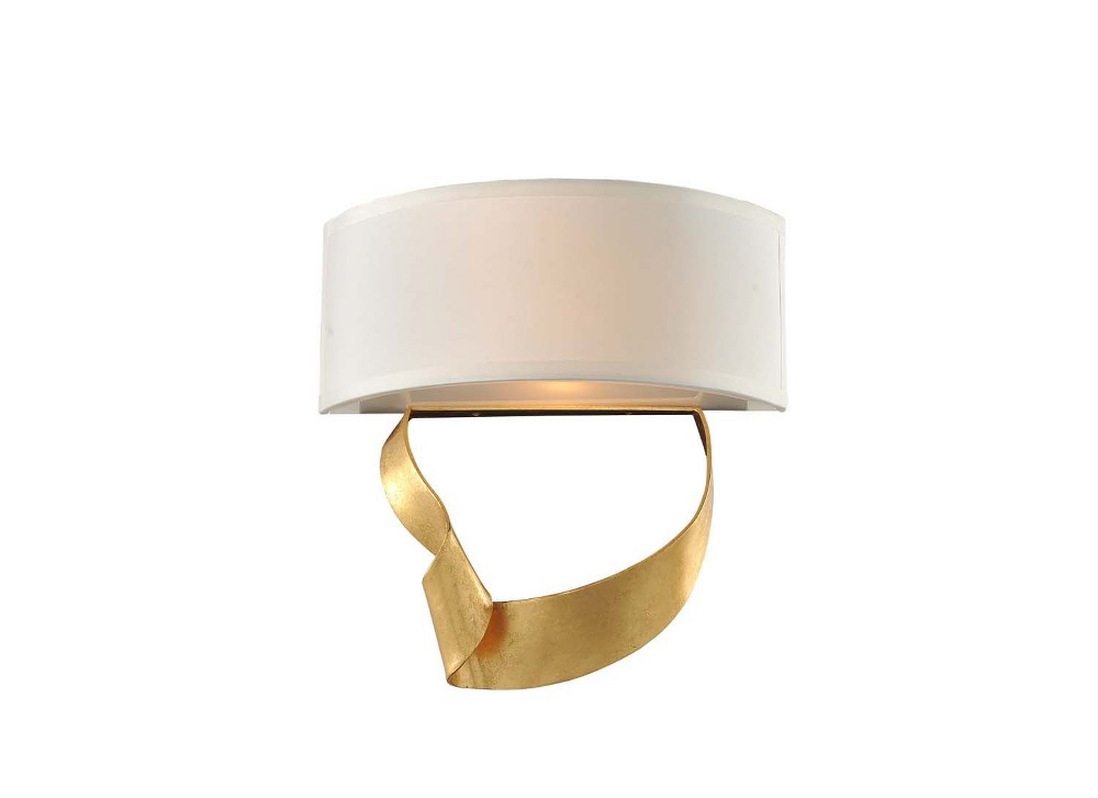 Kalco Lighting-312420RG-Avalon - Two Light Wall Bracket   Roman Gold Finish with Opal White Glass