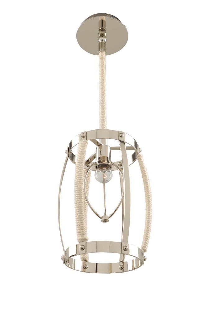 Kalco Lighting-312550PN-Bradbury - One Light Mini Pendant   Polished Nickel Finish