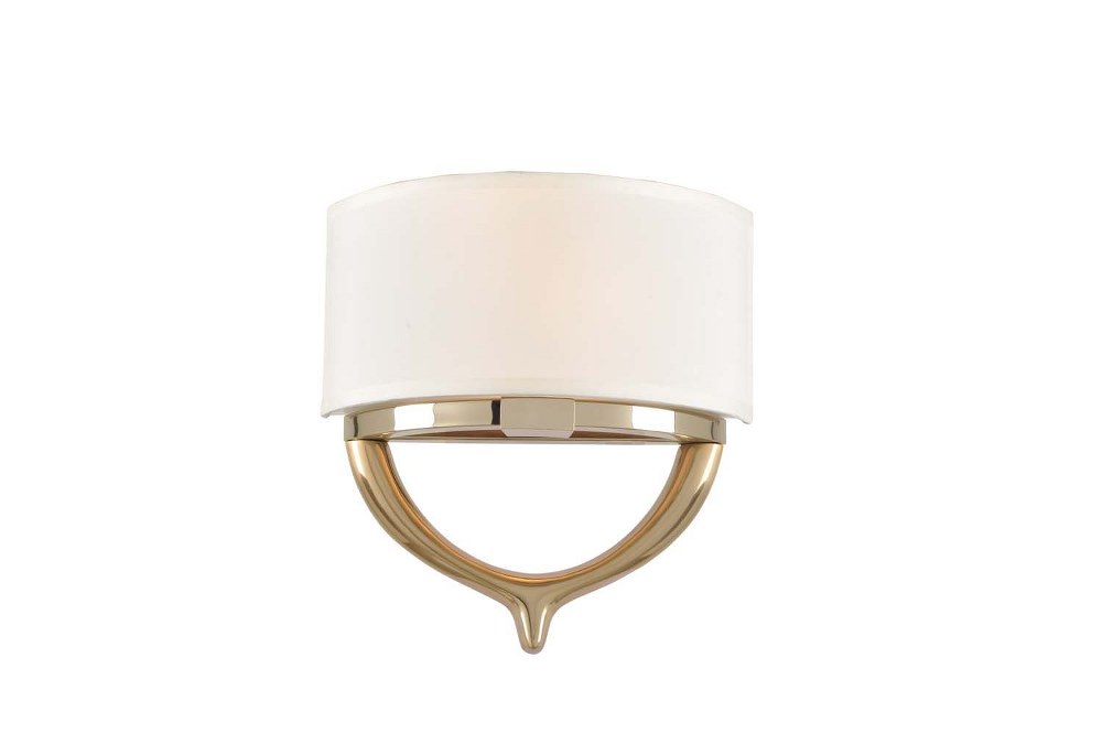 Kalco Lighting-312620TCG-Bombay - Two Light Wall Bracket Champagne Gold  Chrome Finish with Opal White Glass