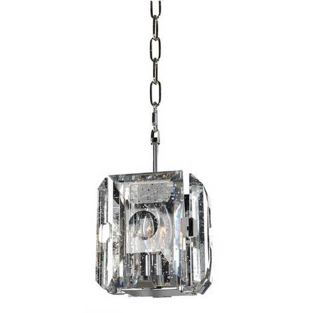 Kalco Lighting-390450DB-Giada - One Light Mini Pendant Dark Bronze  Stainless Steel Finish with Clear Seeded Glass