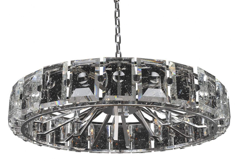 Kalco Lighting-390456SL-Giada - Eighteen Light Pendant Stainless Steel  Stainless Steel Finish with Clear Seeded Glass