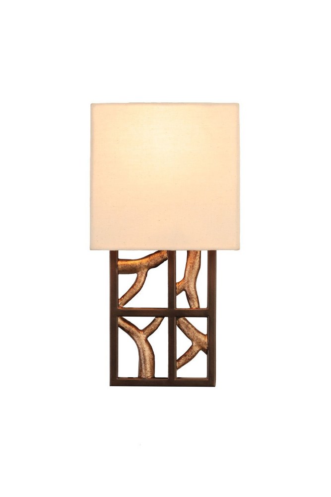 Kalco Lighting-501130BZG-Hudson - One Light Wall Sconce   Antique Bronze/Antique Gold Finish