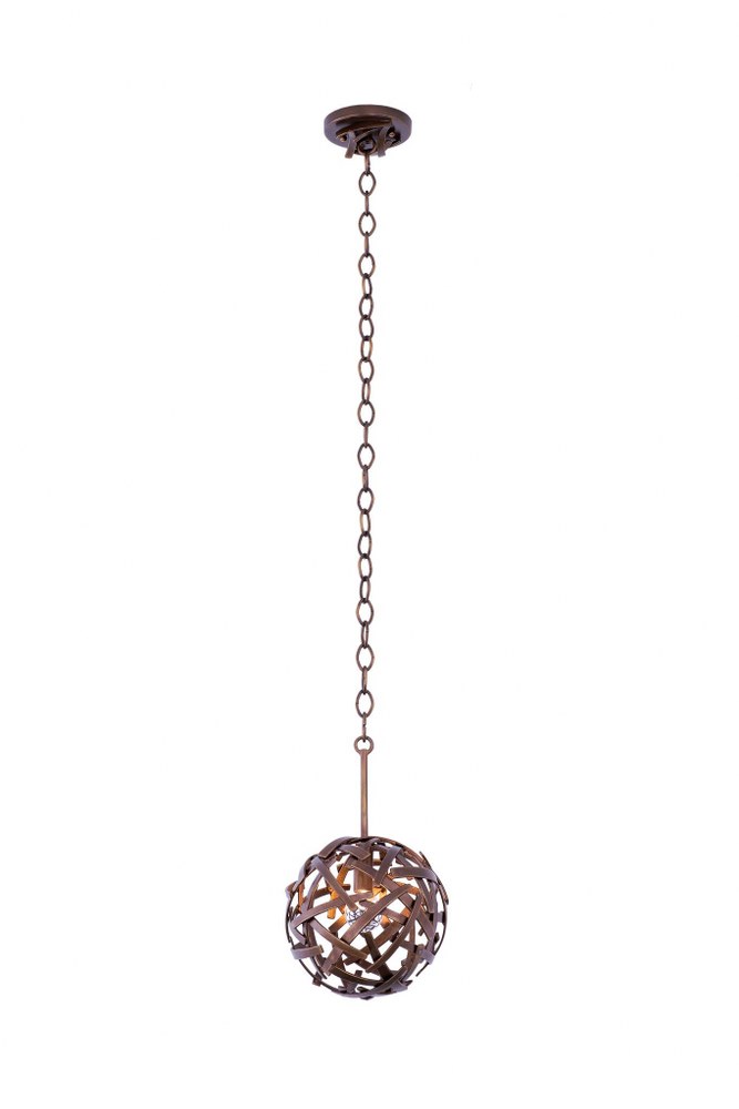 Kalco Lighting-501550CP-Ambassador - One Light Mini Pendant   Copper Patina Finish