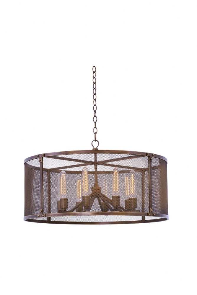 Kalco Lighting-502151CP-Chelsea - Eight Light Pendant   Copper Patina Finish