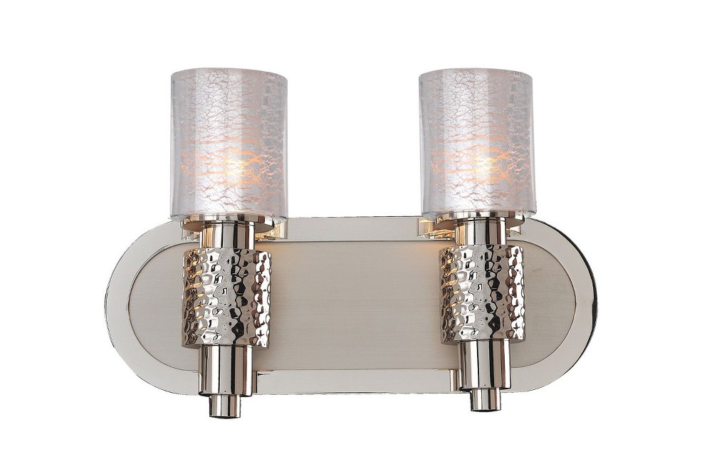 Kalco Lighting-6272PSN-Ashington - Two Light Bath Vanity   Polished Satin Nickel Finish