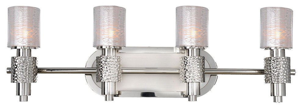 Kalco Lighting-6274PSN-Ashington - Four Light Bath Vanity   Polished Satin Nickel Finish