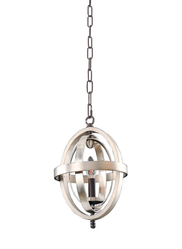 Kalco Lighting-6590PSN-Rothwell - One Light Mini Pendant   Polished Satin Nickel Finish