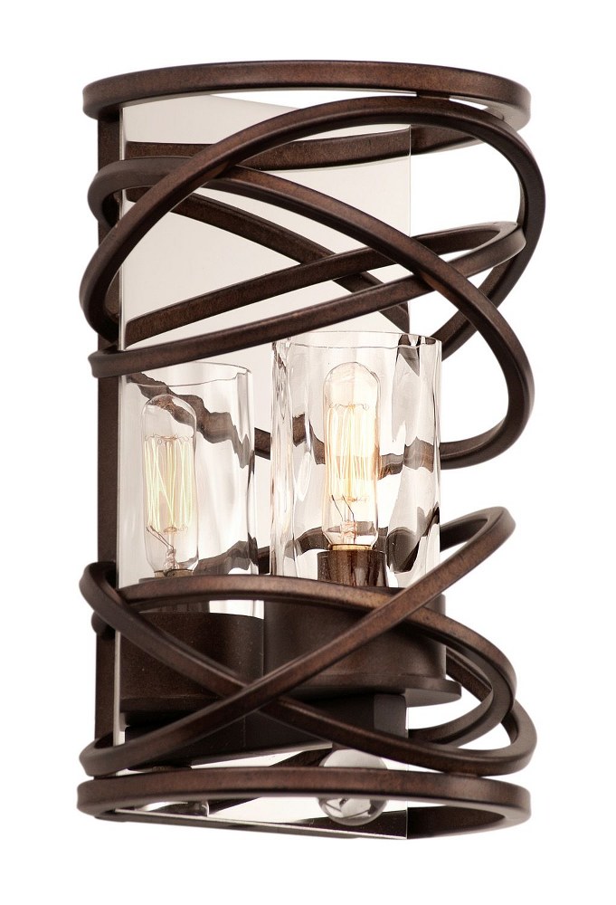 Kalco Lighting-6601EZ-Eternity - One Light Wall Sconce   Etruscan Bronze Finish with Clear Glass