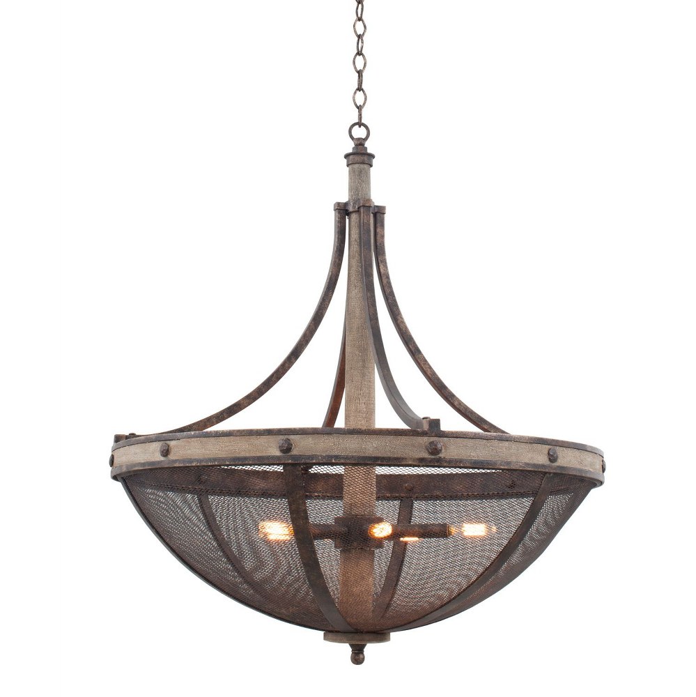 2084617 Kalco Lighting-7045FG-Coronado - Six Light Pendant sku 2084617