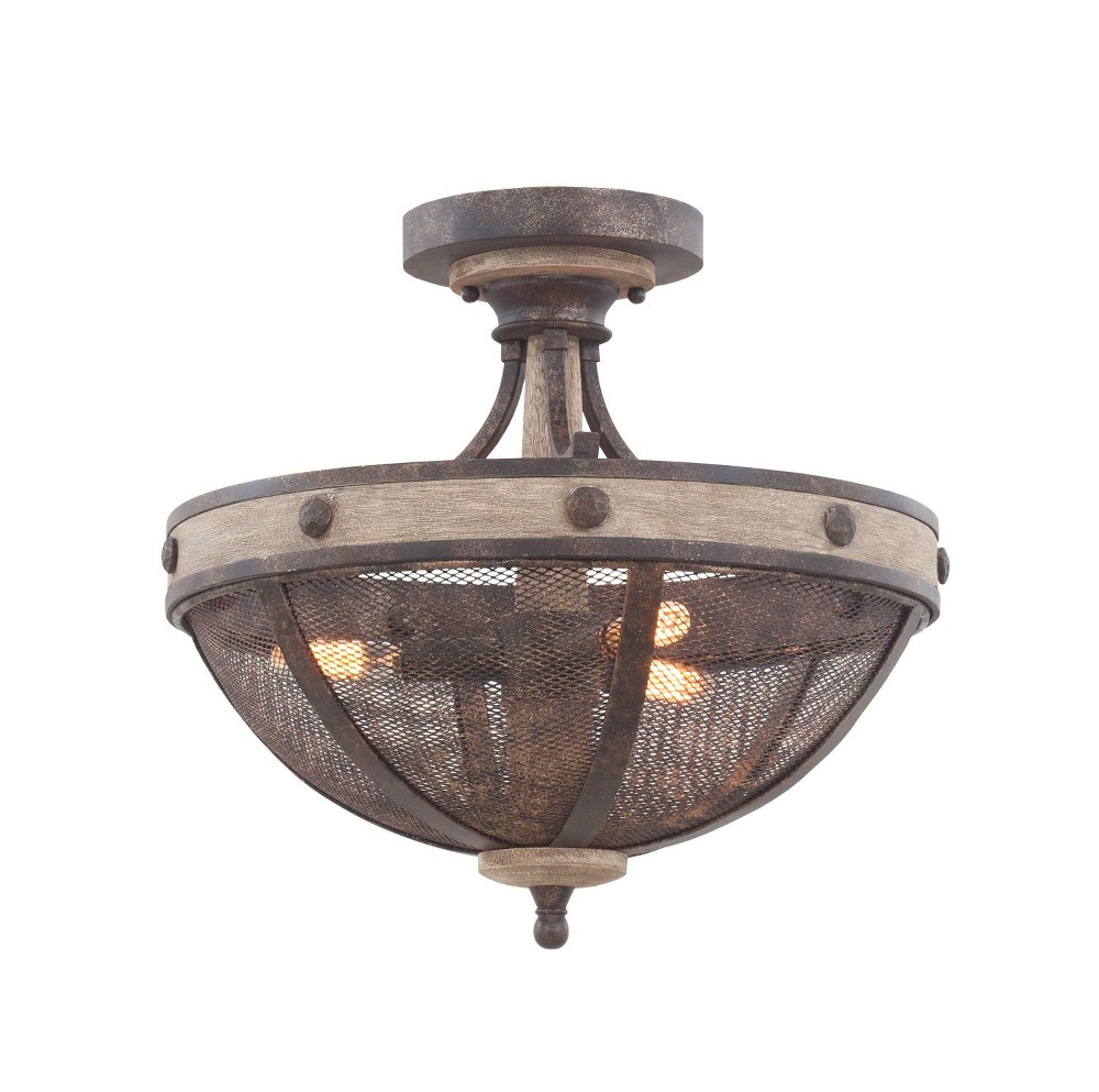 2084615 Kalco Lighting-7047FG-Coronado - Three Light Semi- sku 2084615