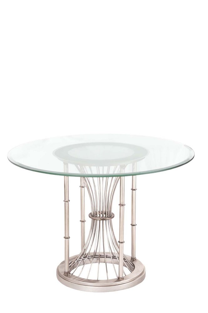 Kalco Lighting-800102PS-Bal Harbour - 42 Inch Dining Table   Pearl Silver Finish