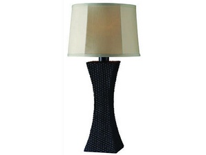 Kenroy Lighting-32204BRZ-Weaver - One Light Outdoor Table Lamp   Bronze Finish