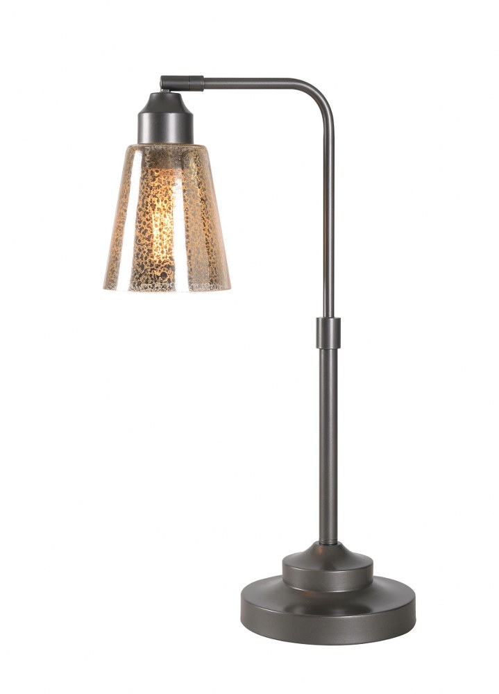 Kenroy Lighting-32663WBZ-Bessy - 1 Light Desk Lamp   Warm Bronze Finish with Antique Mercury Glass