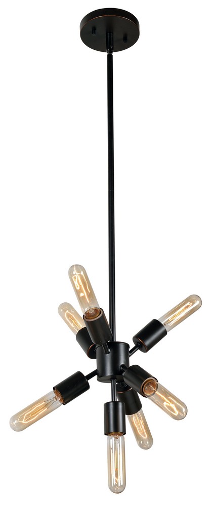 Kenroy Lighting-93568ORB-Anemone - 8.19 Inch 7W 7 LED Chandelier   Oil Rubbed Bronze Finish