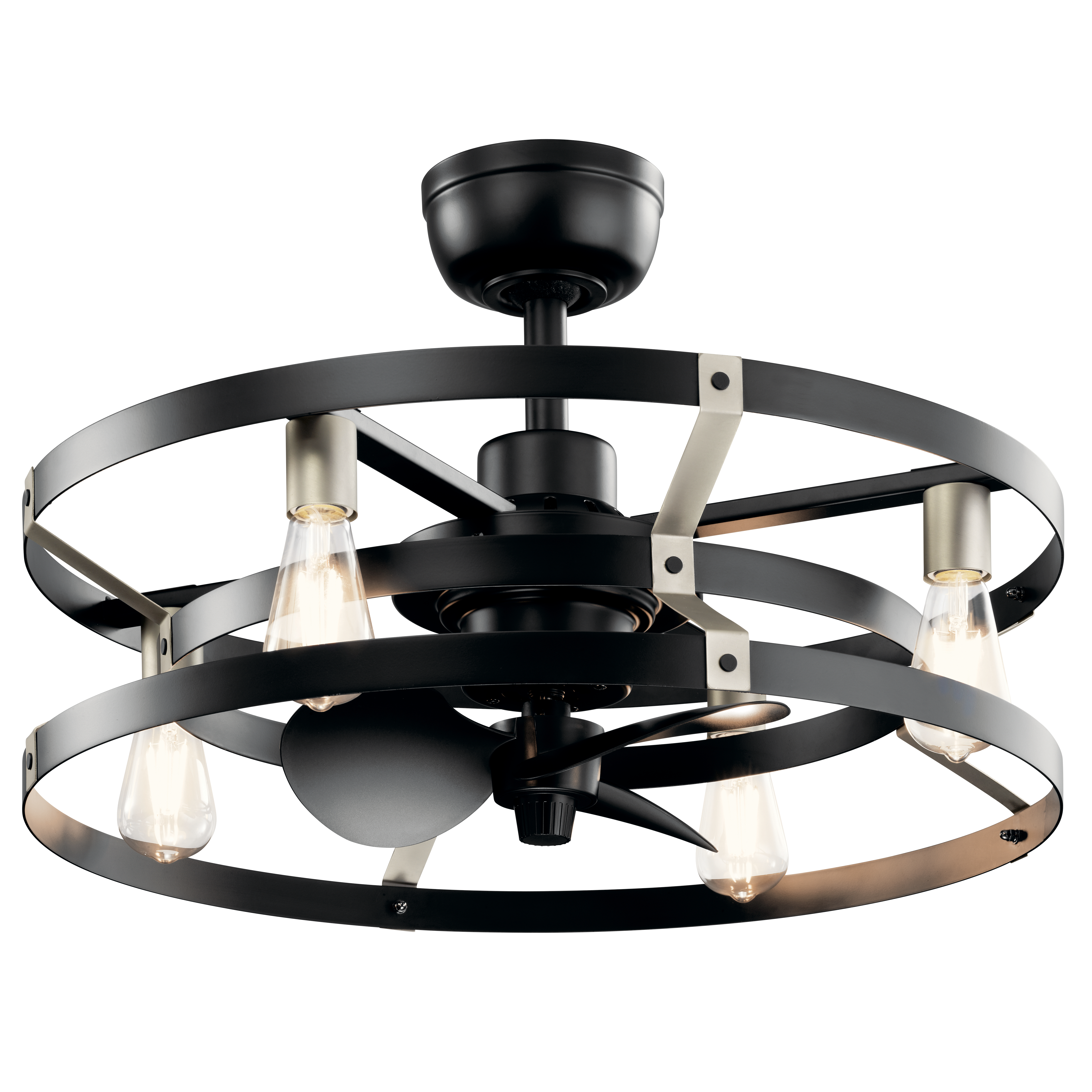 Kichler Lighting 300040SBK Cavelli - 13 Inch Ceiling Fan ...