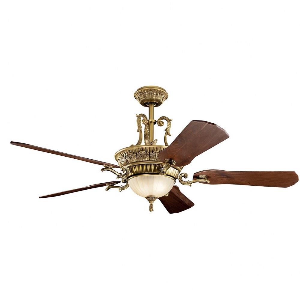 Kichler Lighting 300208 Kimberley Ceiling Fan With Light Kit With Traditional Inspirations 1925 Inches Tall By 60 Inches Wide