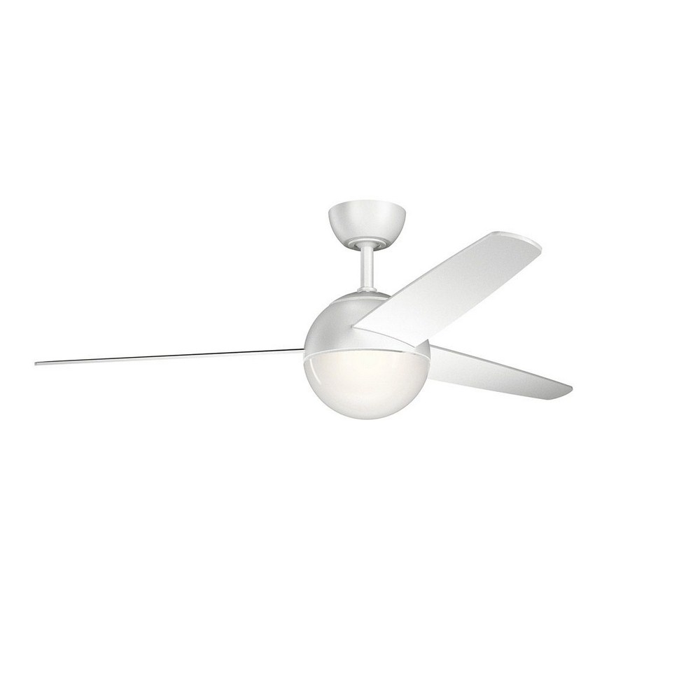 Kichler Lighting 300710MWH Bisc - Ceiling Fan with Light Kit - with Contemporary
