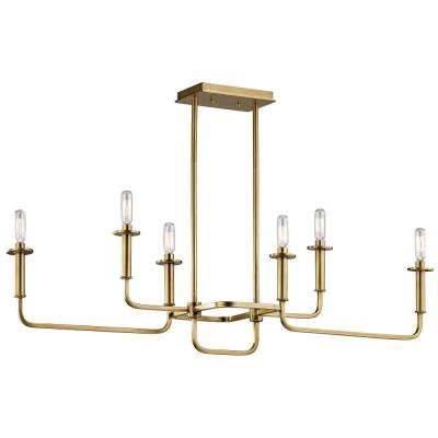 Kichler Lighting 43362nbr Alden Six Light Linear Chandelier