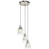 Lochemeade Clear Seeded Glass 4 Light Linear Chandelier - 19714 – Hunter Fan