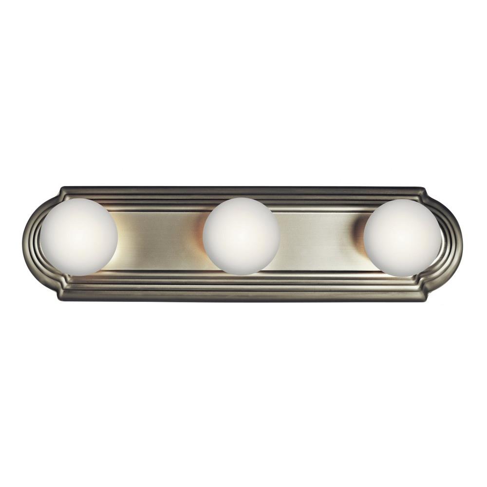 Tritan Nickel Finish 22 Wide Three Light Bathroom Fixture