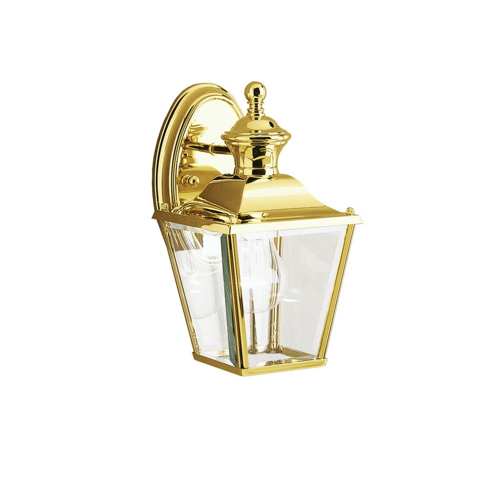 Kichler 9712PB Bay Shore Traditional Outdoor Wall Light in Polished Brass for sale online 