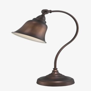 Lite Source-LS-22580-Gianna-One Light Table Lamp-12 Inches Wide by 21 Inches High   Antique Copper Finish
