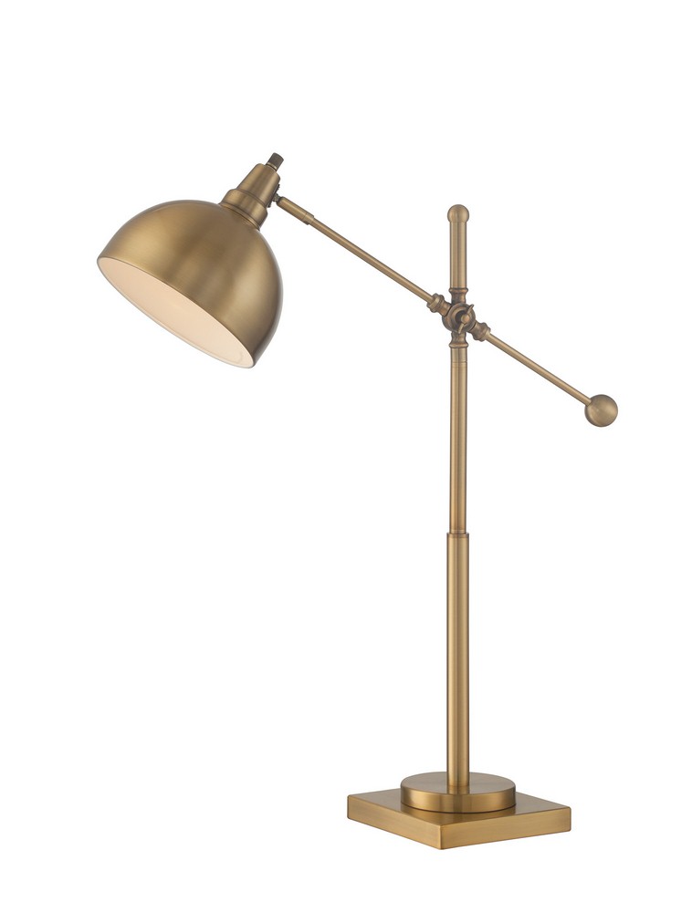 Lite Source-LS-22604-Cupola - One Light Table Lamp   Brushed Brass Finish