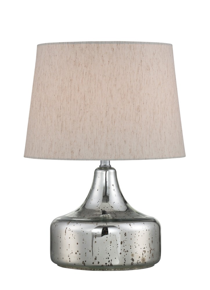 Lite Source-LS-22872-Silas-One Light Table Lamp-14.5 Inches Wide by 20 Inches High   Chrome Finish with Linen Fabric Shade